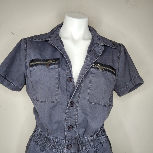 BLANKNYC Washed Black Boiler Romper Size Small - Picture 6 of 14